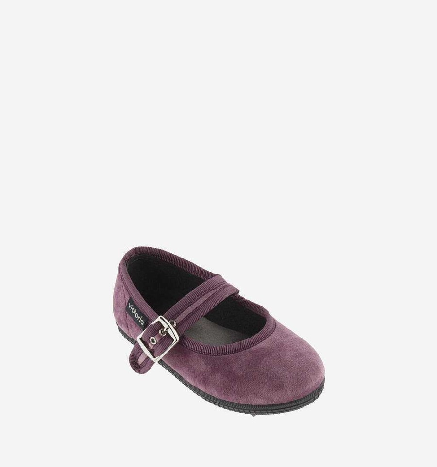 Niños|Mujer Calzados Victoria Bailarinas|Zapatos Slip-On | Mercedita Terciopelo Oda