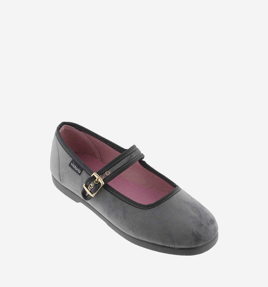 Mujer Calzados Victoria Bailarinas|Zapatos Slip-On | Mercedita Terciopelo Gong-Fu