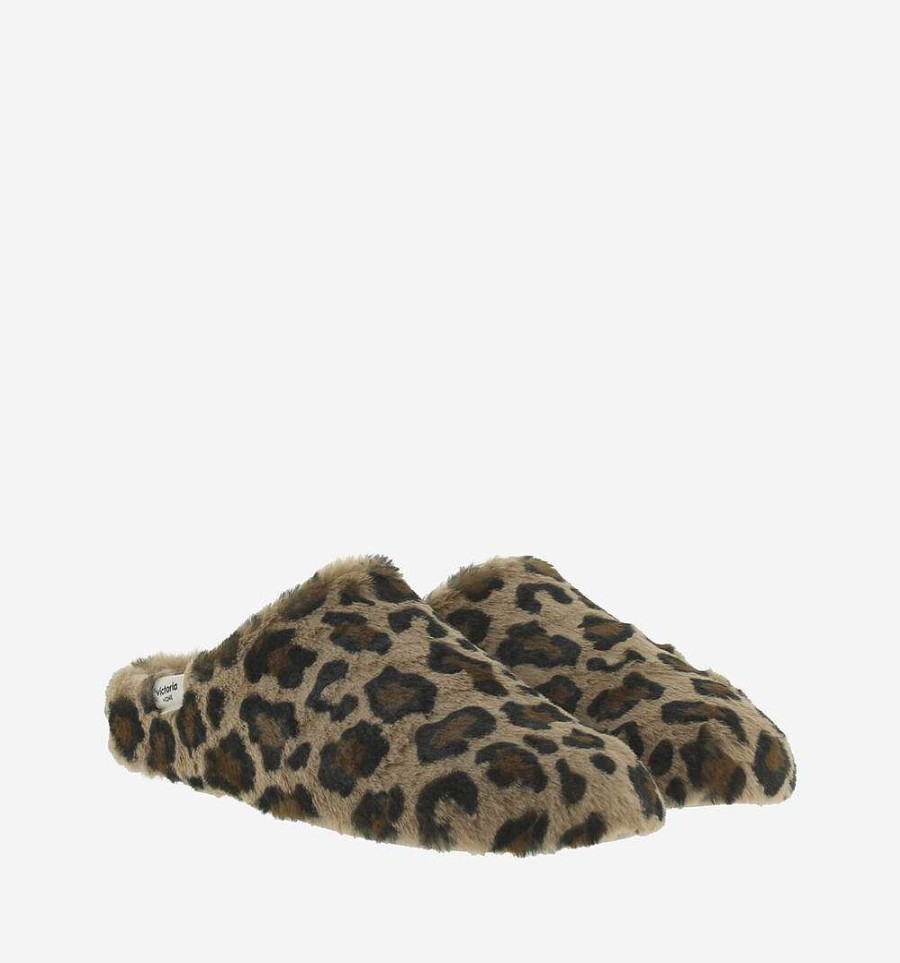 Mujer Calzados Victoria Zapatillas | Pantuflas Norte Leopardo