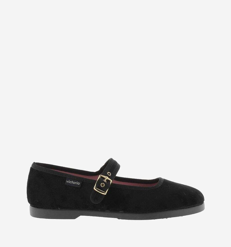 Mujer Calzados Victoria Bailarinas|Zapatos Slip-On | Mercedita Terciopelo Gong-Fu