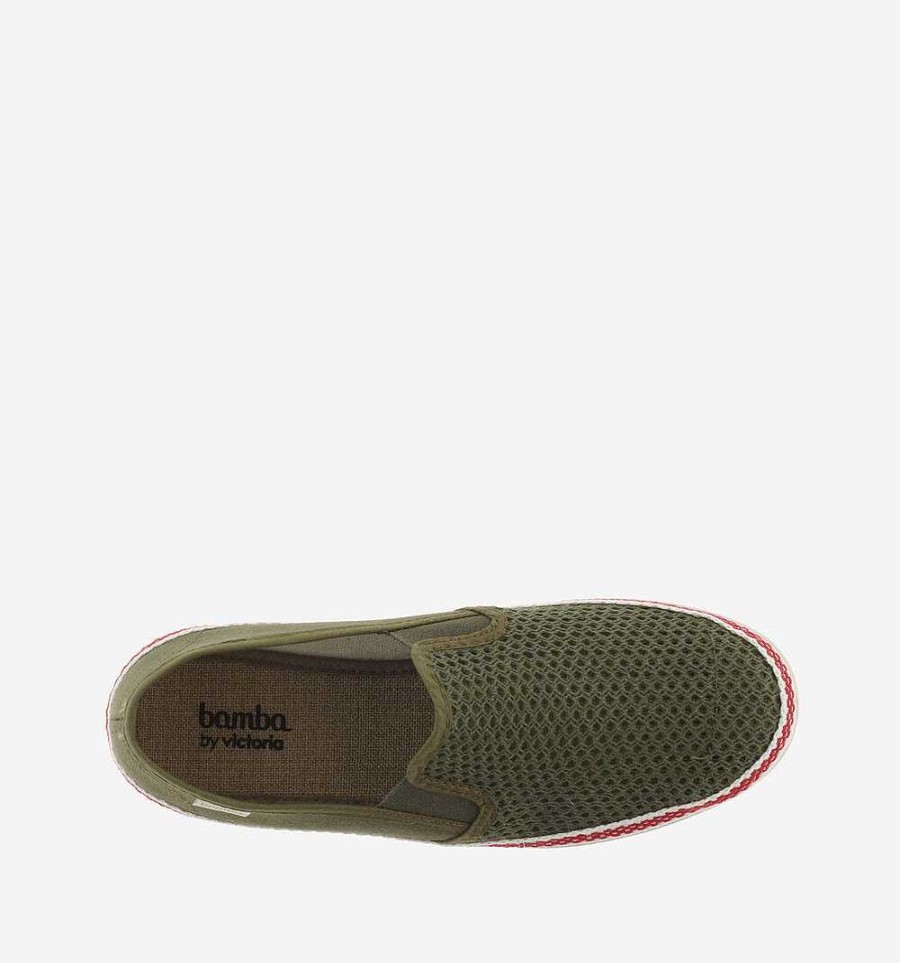 Hombre Calzados Victoria Zapatos Slip-On | Andre Malla Y Lona Elástica