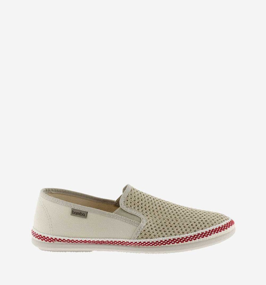 Hombre Calzados Victoria Zapatos Slip-On | Andre Malla Y Lona Elástica