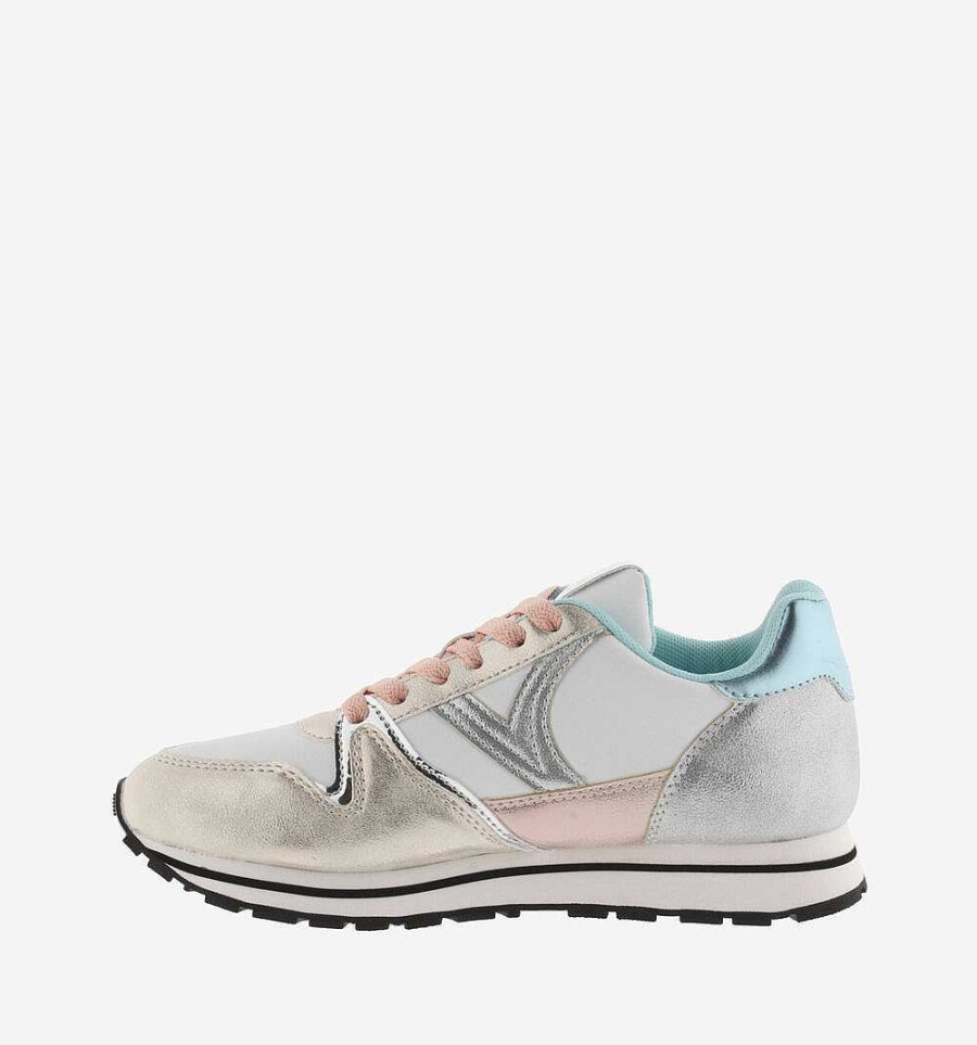 Mujer Calzados Victoria Zapatillas | Cometa Metal y Pastel