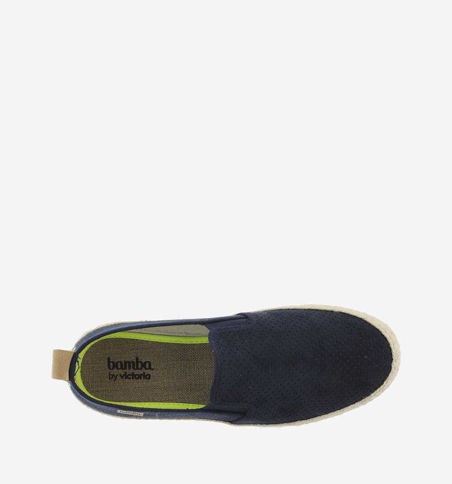 Hombre Calzados Victoria Zapatos Slip-On | Andre Perforado Ante Sintético Elástico