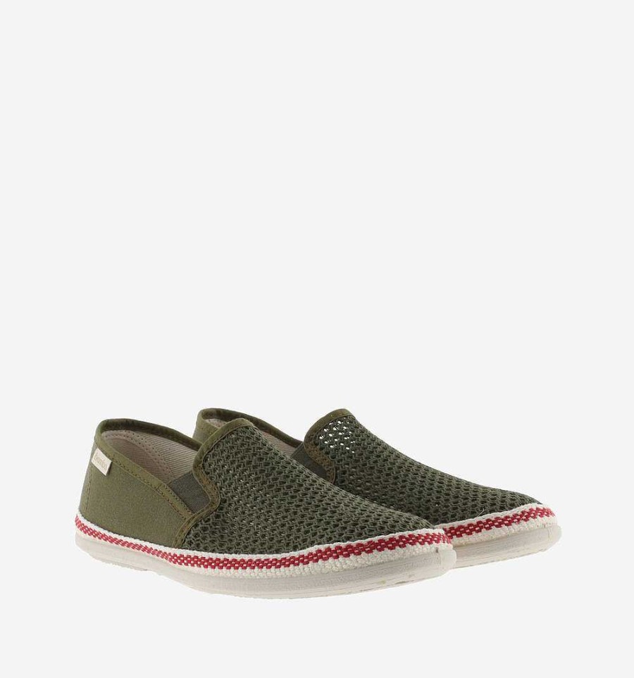 Hombre Calzados Victoria Zapatos Slip-On | Andre Malla Y Lona Elástica