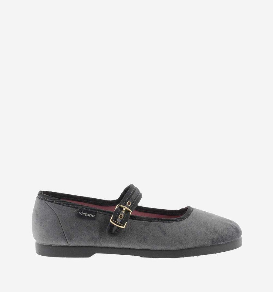 Mujer Calzados Victoria Bailarinas|Zapatos Slip-On | Mercedita Terciopelo Gong-Fu