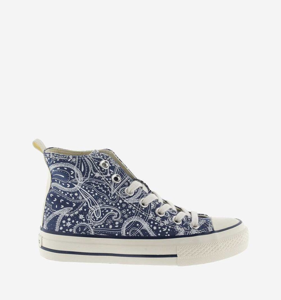 Mujer Calzados Victoria Zapatos Altos | Tribu Brillo Bandana Lona Brillante