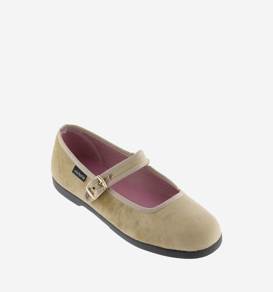 Mujer Calzados Victoria Bailarinas|Zapatos Slip-On | Arena Gong-Fu Bailarina Terciopelo